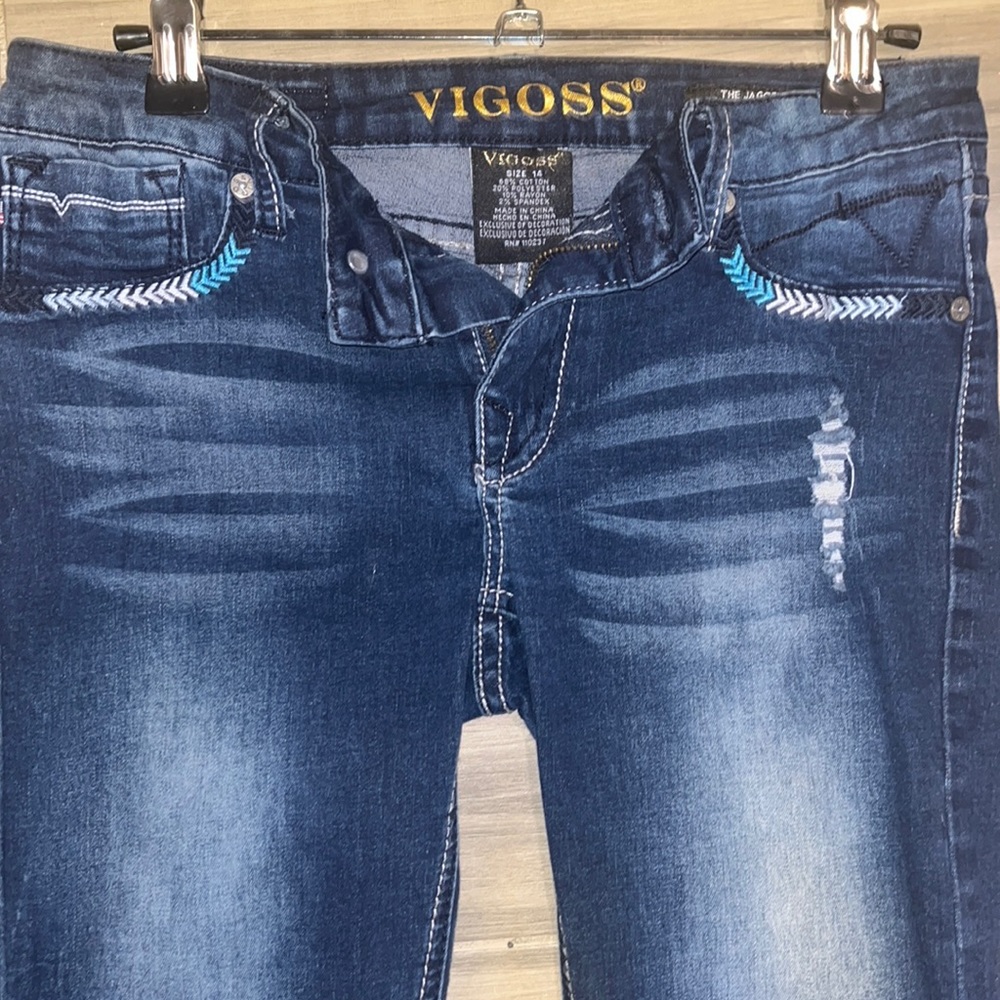 Vigoss the jagger skinny jeans. Size 14 in girls
